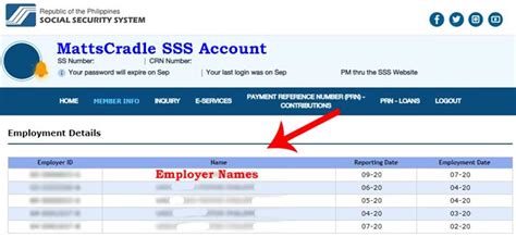 my sss employer.